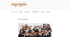 Desktop Screenshot of foxystylessalon.com